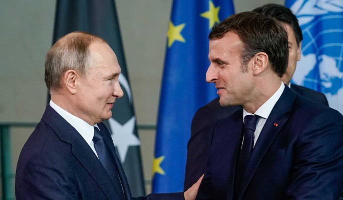Путин и Макрон обсудили ситуацию на Украине и в Белоруссии