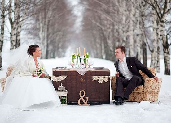 Плюсы и минусы зимней свадьбы