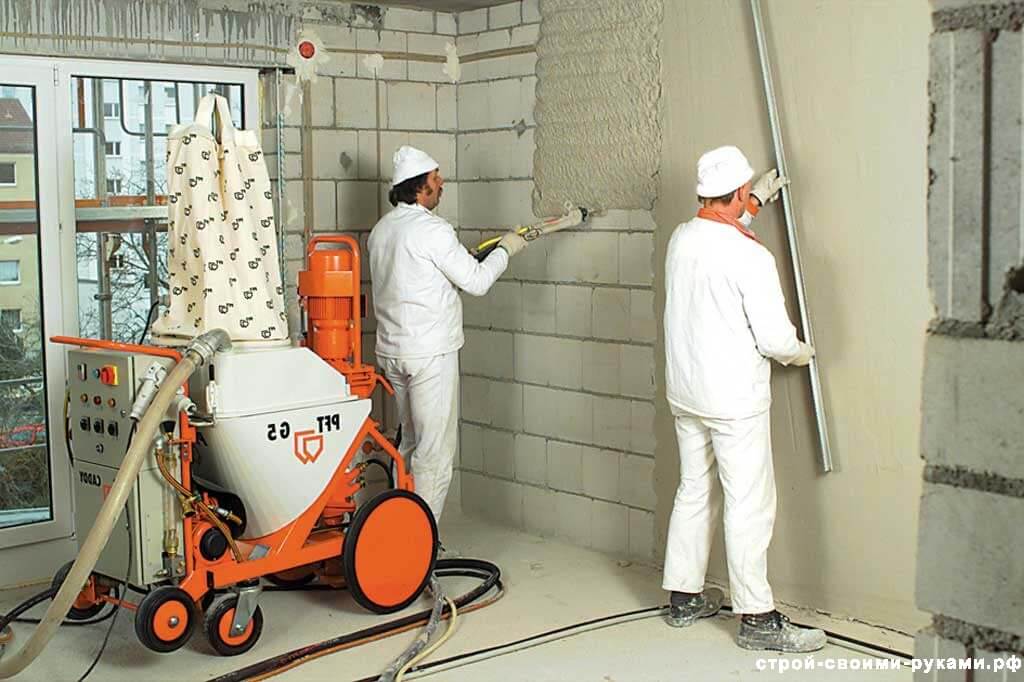 Правила черновой отделки стен из пеноблоков