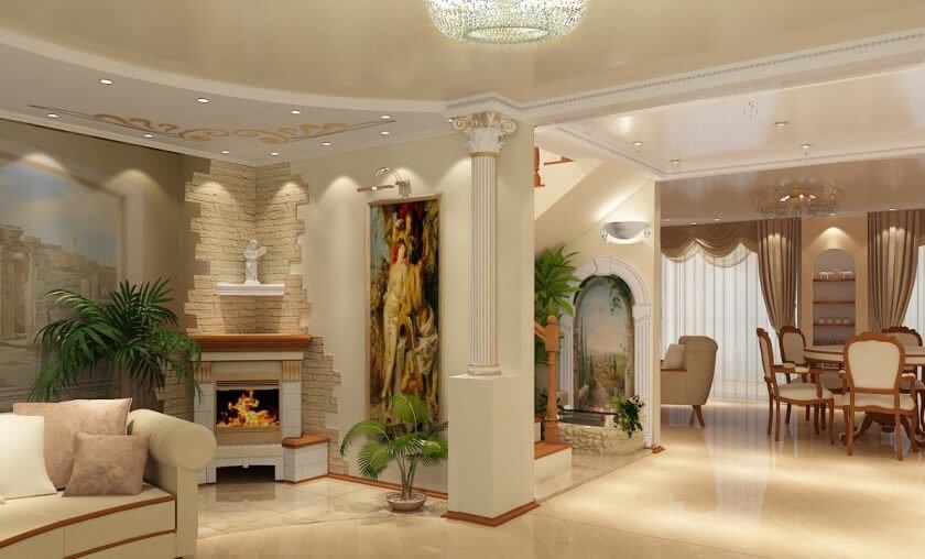 Античный стиль интерьера