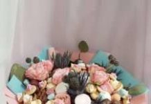 Съедобный букет из конфет: всегда удивительный и оригинальный подарок