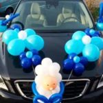 Украшение машины на выписку из роддом