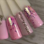 Идеи маникюра с жидкой фольгой