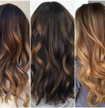 Окрашивание балаяж на темные волосы: тренды 2021