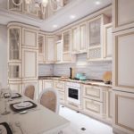 Светлые кухни в стиле классика