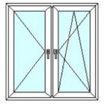 Двухстворчатые окна: разновидности конструкций