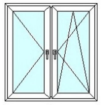 Двухстворчатые окна: разновидности конструкций