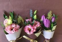 Идеи букетов на 8 марта