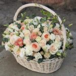 Преимущества цветов в корзинках