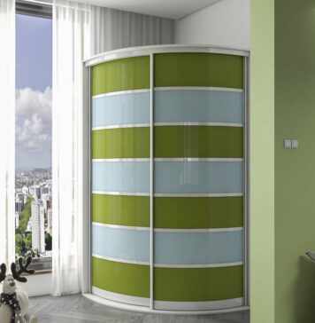 Радиусные шкафы в интерьере