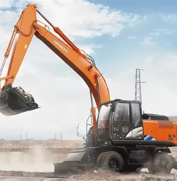 Где применяется колесный экскаватор?