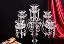 Хрустальные подсвечники из Чехии