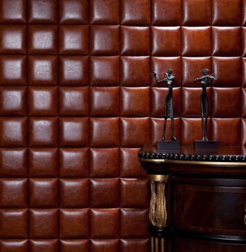 Кожаная плитка: интерьерный отделочный материал для любителей эксклюзива