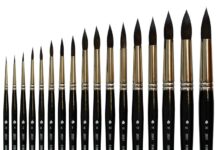 Виды художественных кистей для рисования