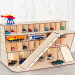 Гараж из фанеры для детских машин: как сделать?